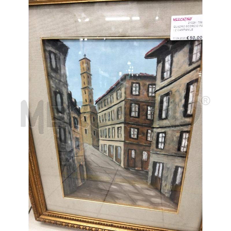 QUADRO SCORCIO PALAZZI C CAMPANILE | Mercatino dell'Usato Roma portonaccio 2
