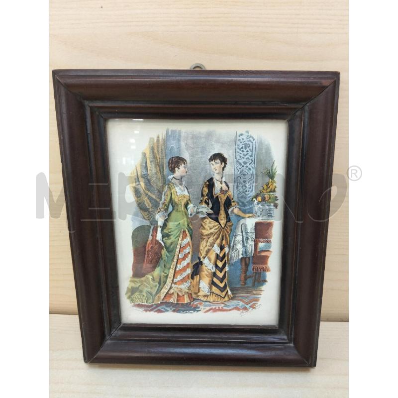 QUADRO STAMPA C DAME | Mercatino dell'Usato Roma portonaccio 1
