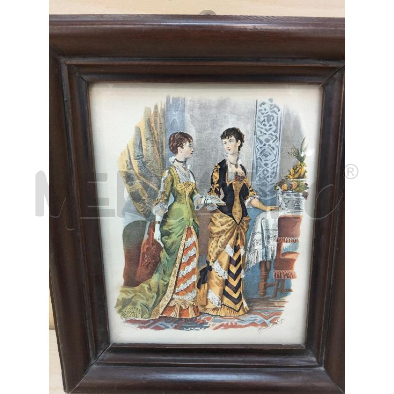QUADRO STAMPA C DAME | Mercatino dell'Usato Roma portonaccio 2