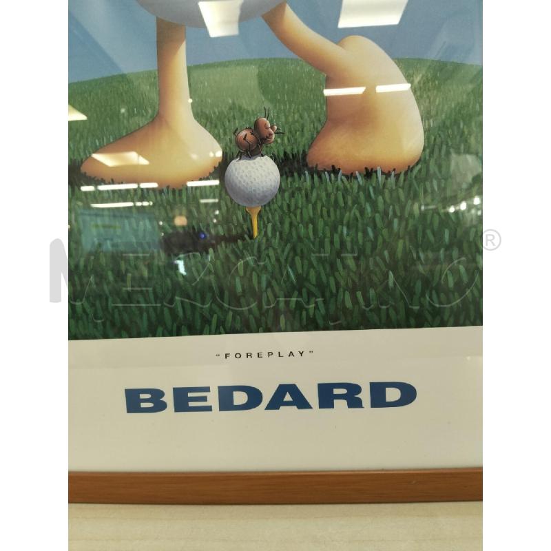 QUADRO STAMPA MICHAEL BEDARD ANATA CHE GIOCA A GOLF | Mercatino dell'Usato Roma portonaccio 2