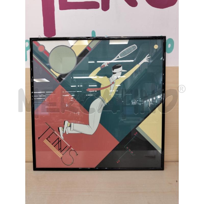 QUADRO STAMPA TENNIS | Mercatino dell'Usato Roma portonaccio 1