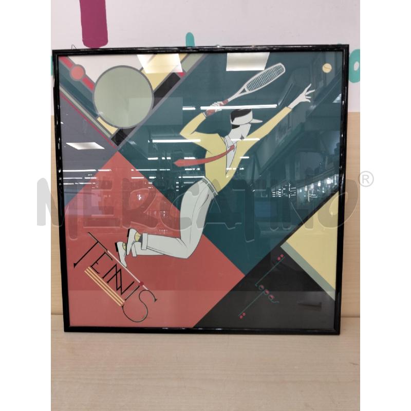 QUADRO STAMPA TENNIS | Mercatino dell'Usato Roma portonaccio 3
