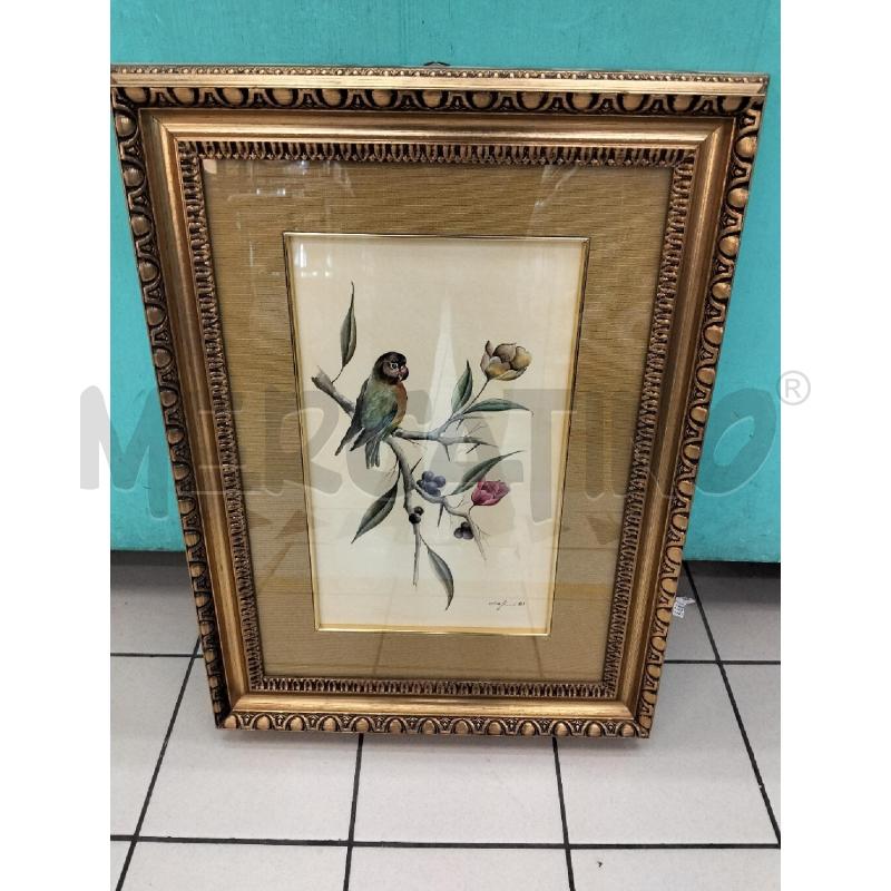 QUADRO UCCELLI SU RAMO C FIORI | Mercatino dell'Usato Roma portonaccio 1
