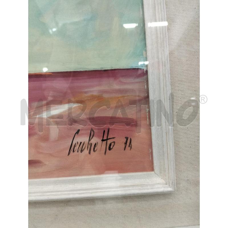 QUADRO VASO DI FIORI FONDO AZZ | Mercatino dell'Usato Roma portonaccio 2
