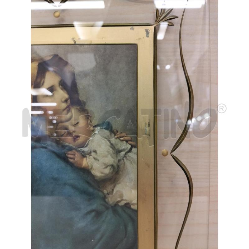 QUADRO VETRO C MADONNA INSERTI DORATI  | Mercatino dell'Usato Roma portonaccio 2