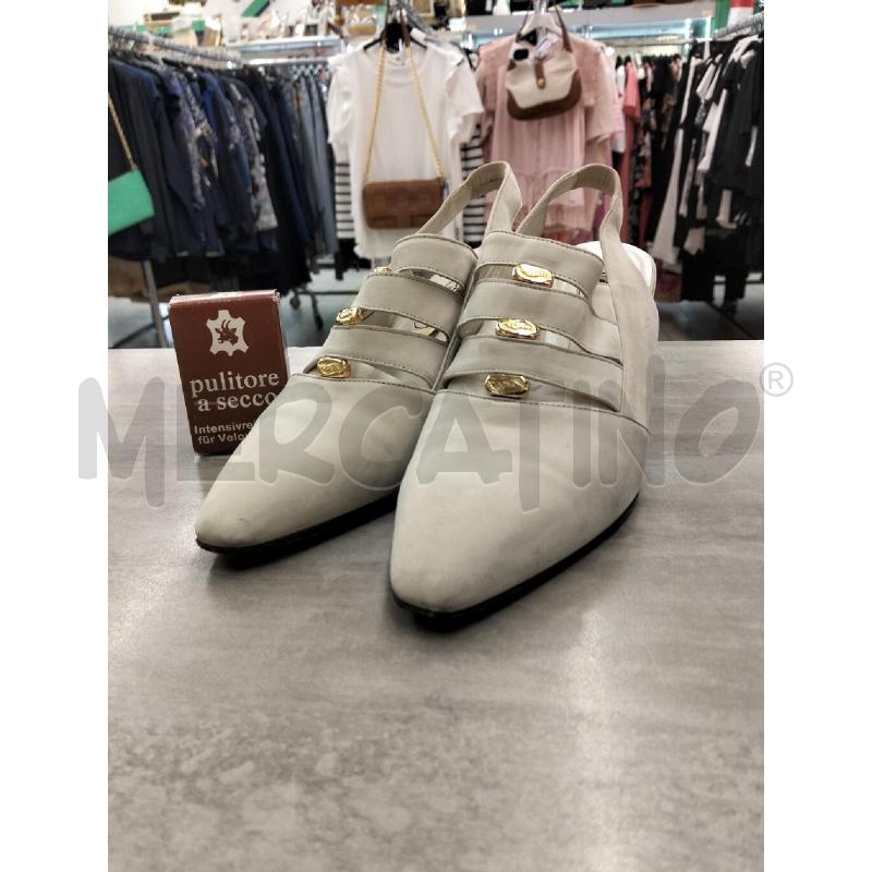 SCARPE DONNA MELLUSO SCAMOSCIATE INSERTI DORATI | Mercatino dell'Usato Roma portonaccio 1