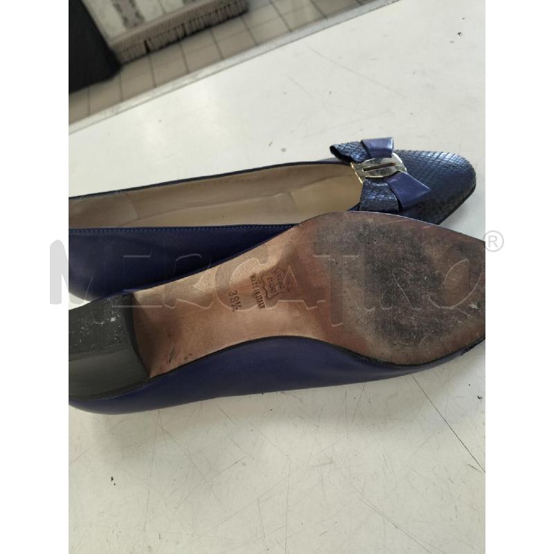 SCARPE DONNA NOVELLA PER LA PARIGINA BLU PUNTA PITONATA | Mercatino dell'Usato Roma portonaccio 4