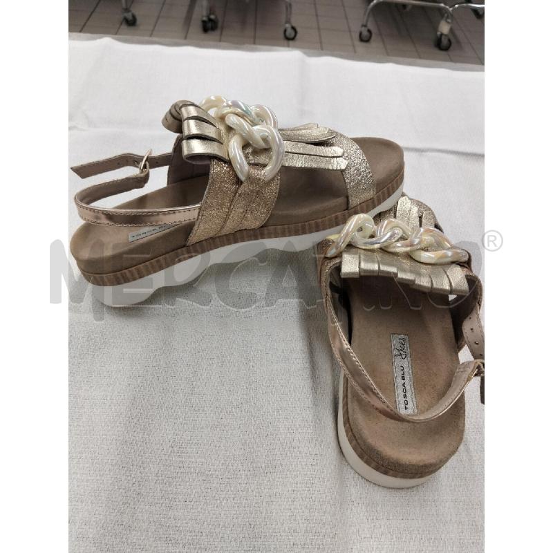 SCARPE DONNA TOSCA BLU DORATO | Mercatino dell'Usato Roma portonaccio 3