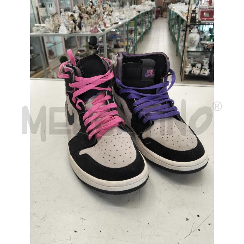SCARPE UOMO AIR JORDAN NERE VIOLA  | Mercatino dell'Usato Roma portonaccio 1