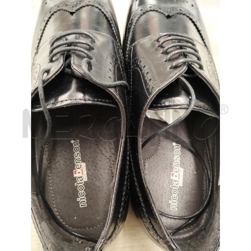 SCARPE UOMO NICOLA BENSON NERO | Mercatino dell'Usato Roma portonaccio 4
