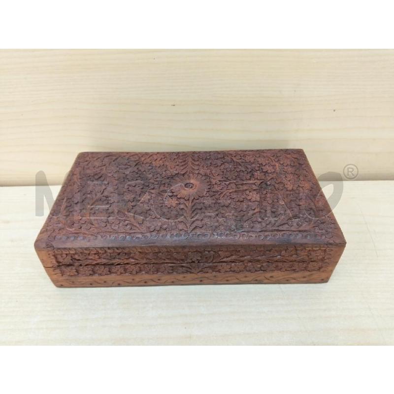SCATOLA LEGNO INTARSIATA GRANDE | Mercatino dell'Usato Roma portonaccio 1