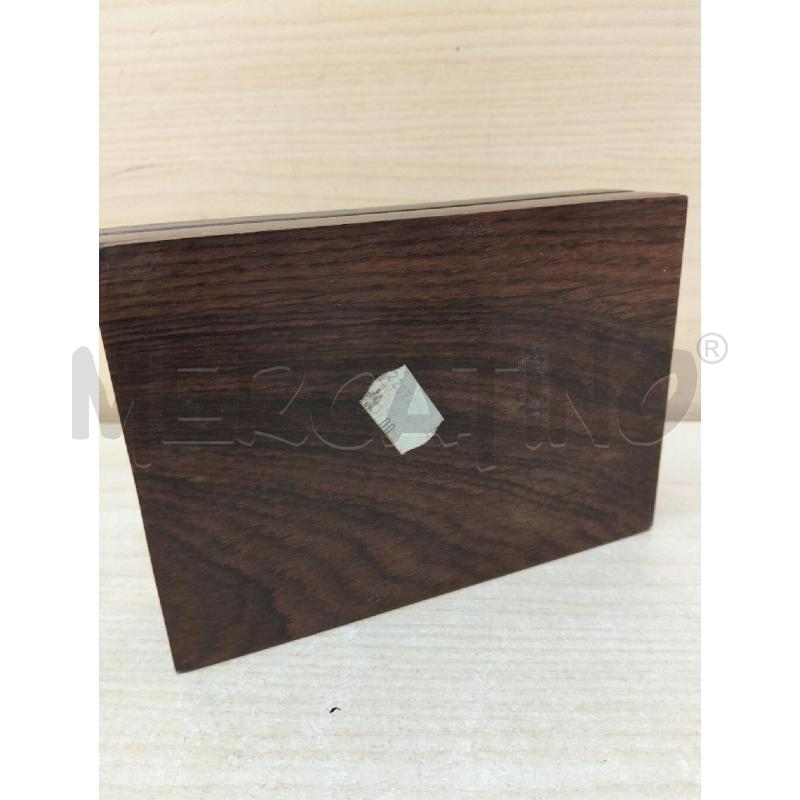 SCATOLA LEGNO PORTA CARTE APPLIC OTT | Mercatino dell'Usato Roma portonaccio 3