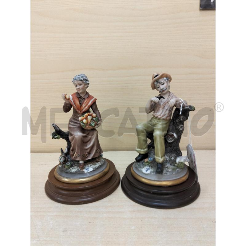 SCULTURA COPPIA ANZIANI SARTORI CAPODIMONTE | Mercatino dell'Usato Roma portonaccio 1