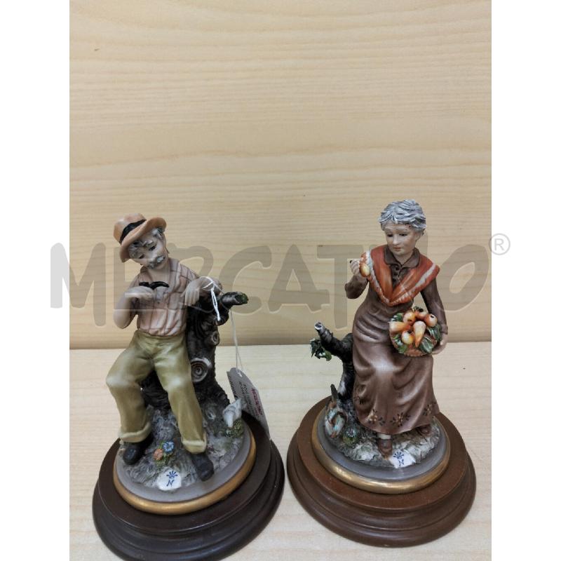 SCULTURA COPPIA ANZIANI SARTORI CAPODIMONTE | Mercatino dell'Usato Roma portonaccio 5