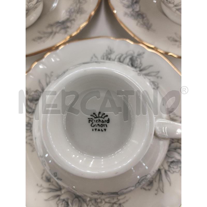 SERV THE 15PZ RICHARD GINORI ANNI 60 FIORE GRIGIO | Mercatino dell'Usato Roma portonaccio 3