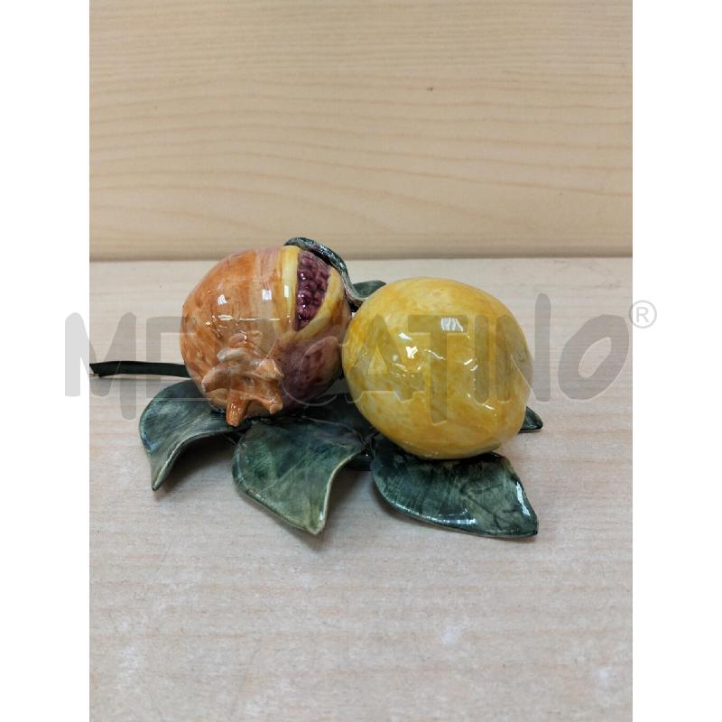 SOPRAMMOBILE CERAMICA LIMONE E MELOGRANO | Mercatino dell'Usato Roma portonaccio 1