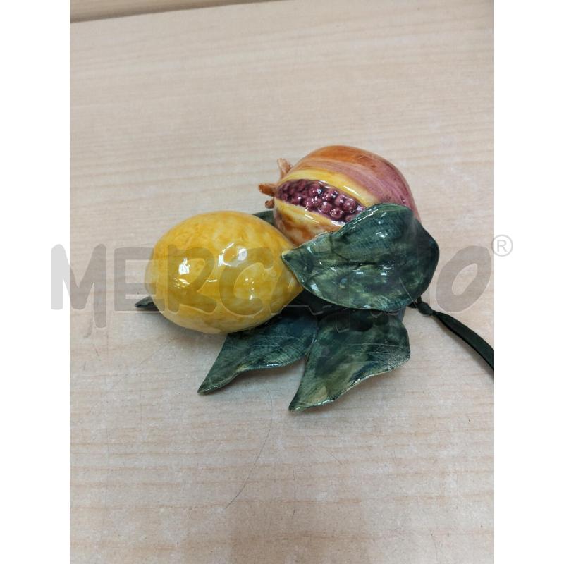 SOPRAMMOBILE CERAMICA LIMONE E MELOGRANO | Mercatino dell'Usato Roma portonaccio 4