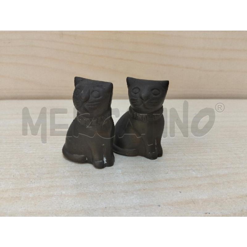 SOPRAMMOBILE COPPIA GATTI OTTONE | Mercatino dell'Usato Roma portonaccio 1