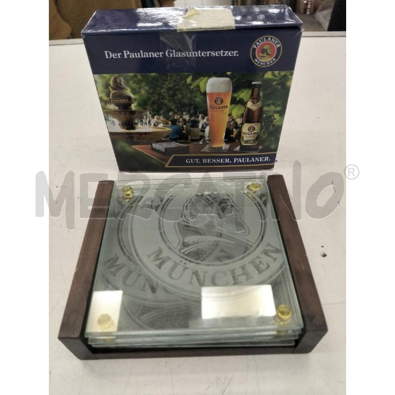 SOTTO BICCHIERI PZ. 4 SUPPORTO LEGNO | Mercatino dell'Usato Roma portonaccio 1