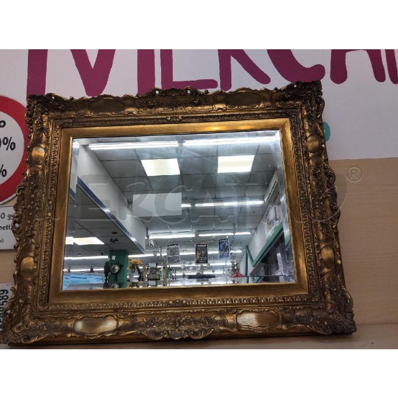SPECCHIO CORNICE DORATA LAVORATA L.100X80 | Mercatino dell'Usato Roma portonaccio 1