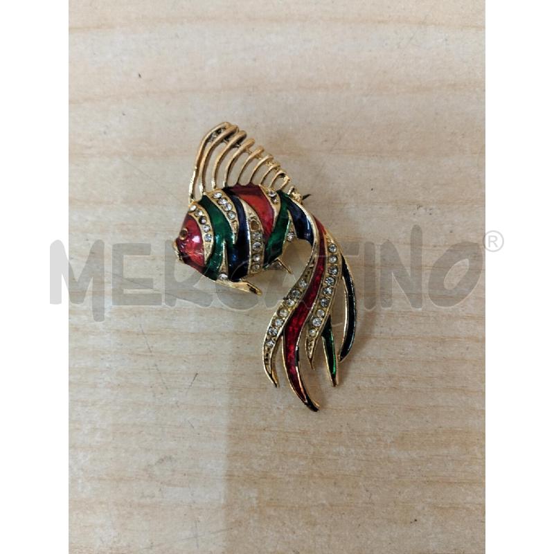 SPILLA PESCE COLORATO STRASS | Mercatino dell'Usato Roma portonaccio 1