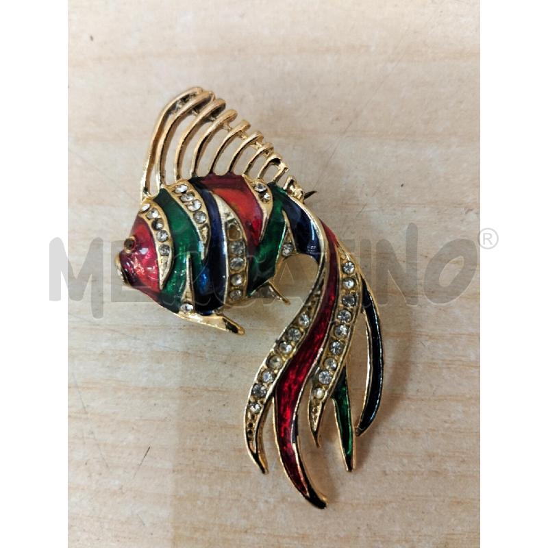 SPILLA PESCE COLORATO STRASS | Mercatino dell'Usato Roma portonaccio 2