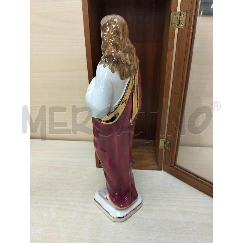 STATUINA SACRA GESÙ PORCELLANA ANNI 70 | Mercatino dell'Usato Roma portonaccio 3