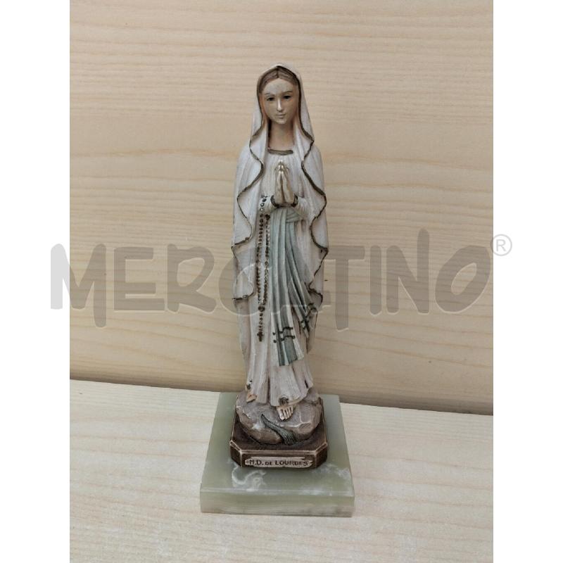 STATUINA SACRA MADONNA DI LOURDES BASE ONICE | Mercatino dell'Usato Roma portonaccio 1