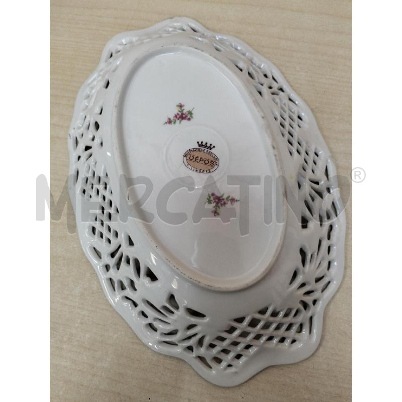 SVUOTA TASCHE DEPOS FIORI ROSA TRAFORATO PORCELLANA | Mercatino dell'Usato Roma portonaccio 3