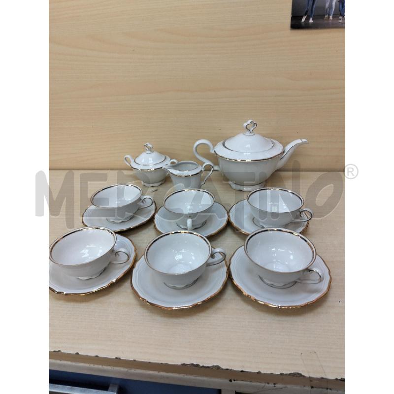 TAZZE THE 6PZ +3 BORDO DORATO MARIE LUISE BAVARIA | Mercatino dell'Usato Roma portonaccio 1