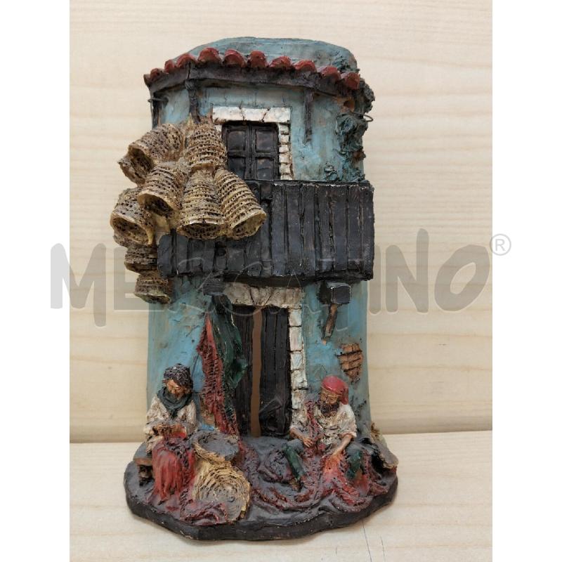 TEGOLA STILE PRESEPE NAPOLETANO SCENA PESCATORE  | Mercatino dell'Usato Roma portonaccio 1