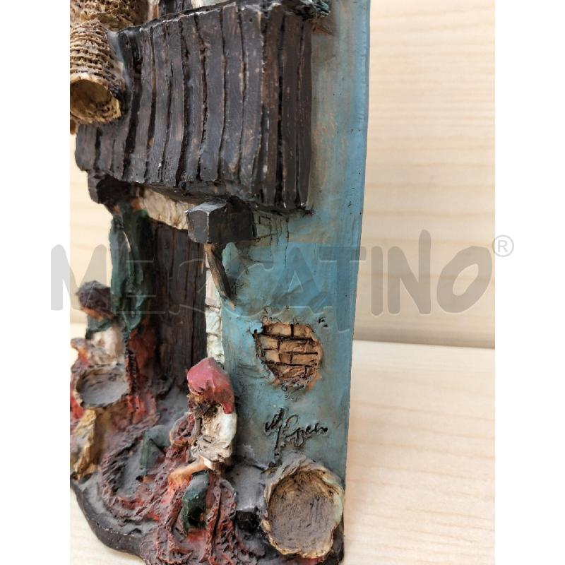TEGOLA STILE PRESEPE NAPOLETANO SCENA PESCATORE  | Mercatino dell'Usato Roma portonaccio 5