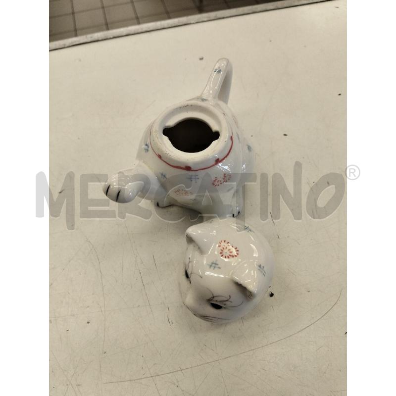 TEIERA GATTINO PORCELLANA | Mercatino dell'Usato Roma portonaccio 4