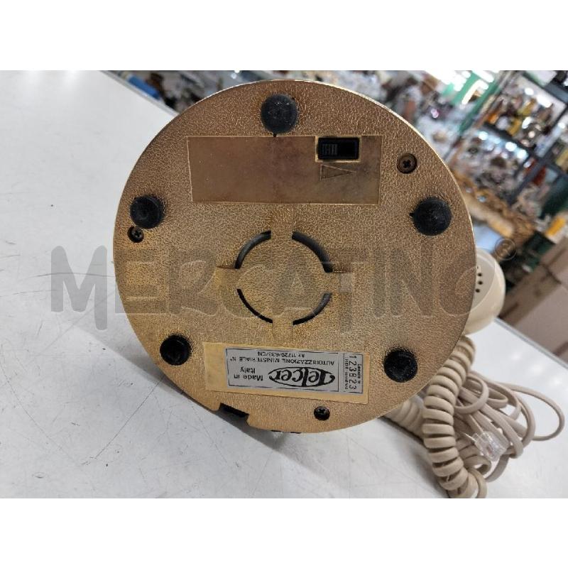 TELEFONO A DISCO BEIGE C FIORI | Mercatino dell'Usato Roma portonaccio 3