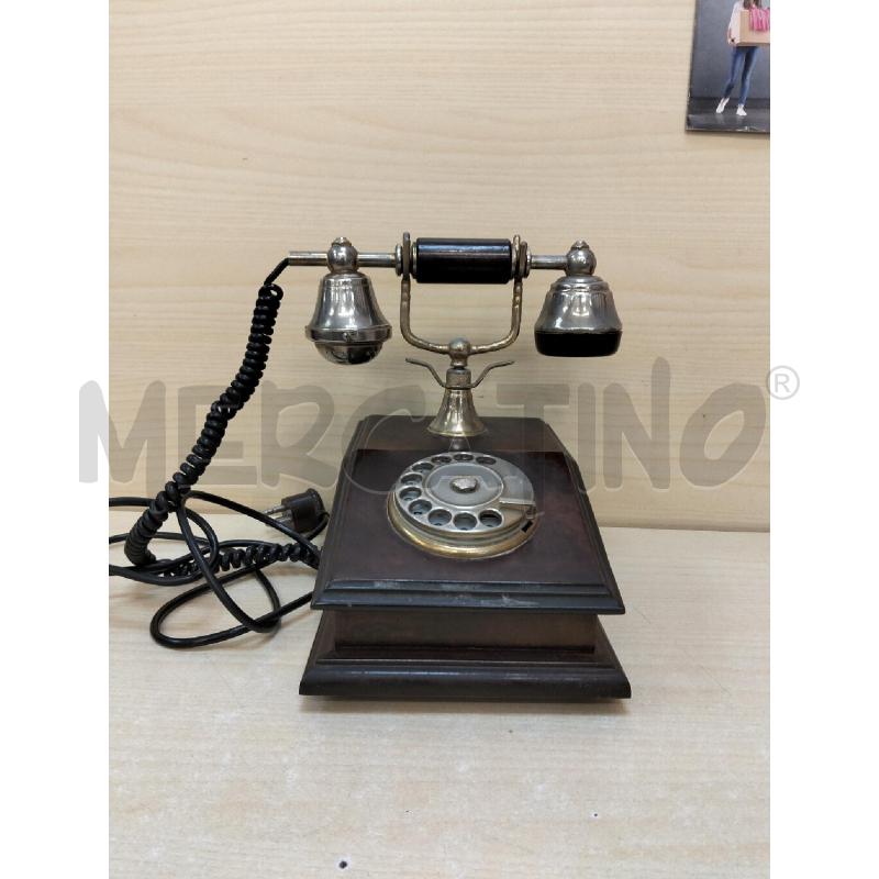 TELEFONO LEGNO A DISCO | Mercatino dell'Usato Roma portonaccio 1