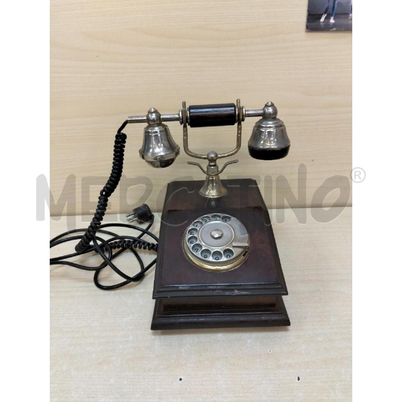 TELEFONO LEGNO A DISCO | Mercatino dell'Usato Roma portonaccio 2