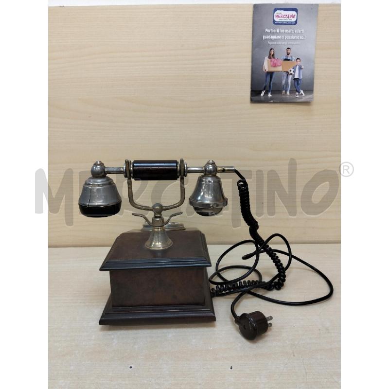 TELEFONO LEGNO A DISCO | Mercatino dell'Usato Roma portonaccio 3