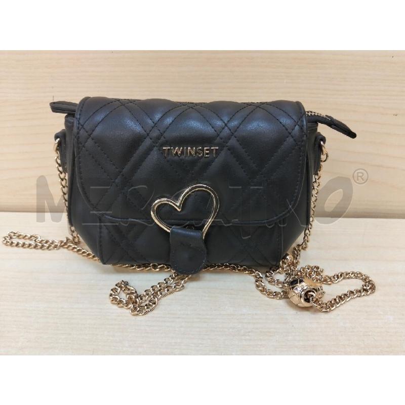 TRACOLLA DONNA TWINSET NERA HARDWARE DORATI | Mercatino dell'Usato Roma portonaccio 1