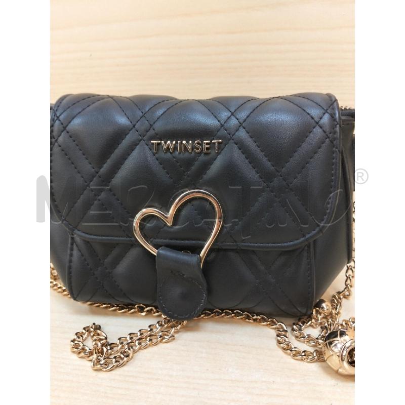 TRACOLLA DONNA TWINSET NERA HARDWARE DORATI | Mercatino dell'Usato Roma portonaccio 2