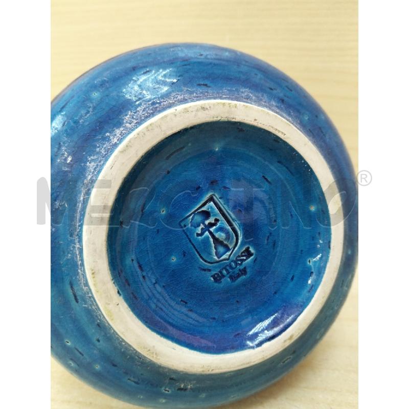 VASO AZZ CERAMICA BITOSSI | Mercatino dell'Usato Roma portonaccio 3