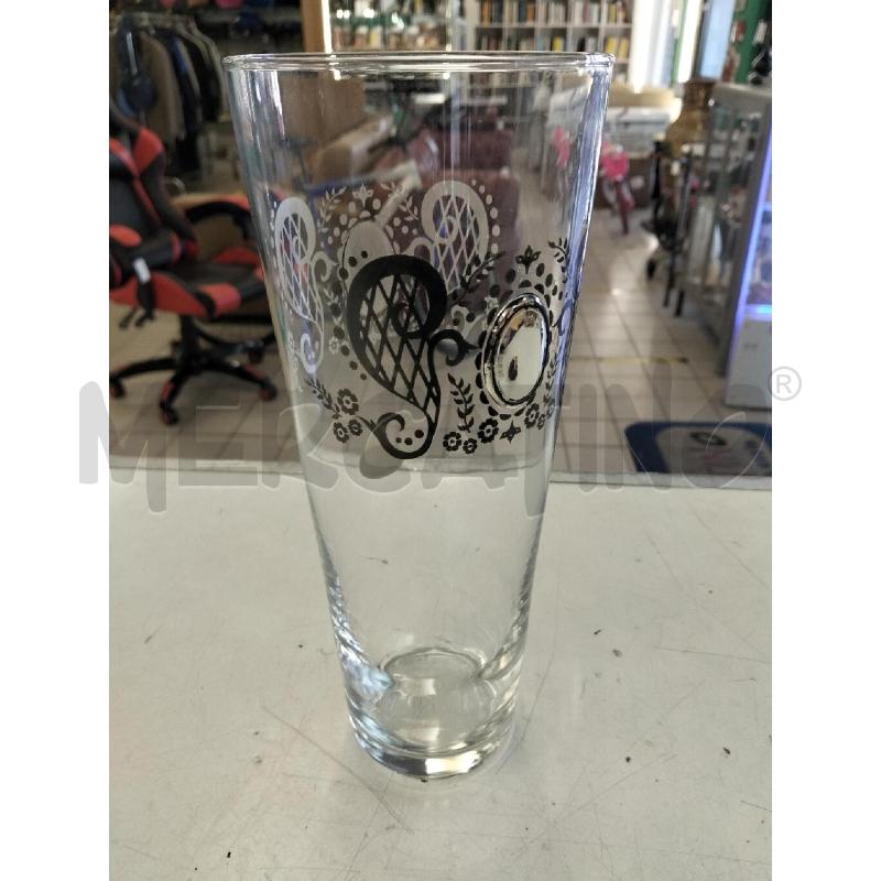 VASO VETRO C PLACCA ARGENTATA | Mercatino dell'Usato Roma portonaccio 2