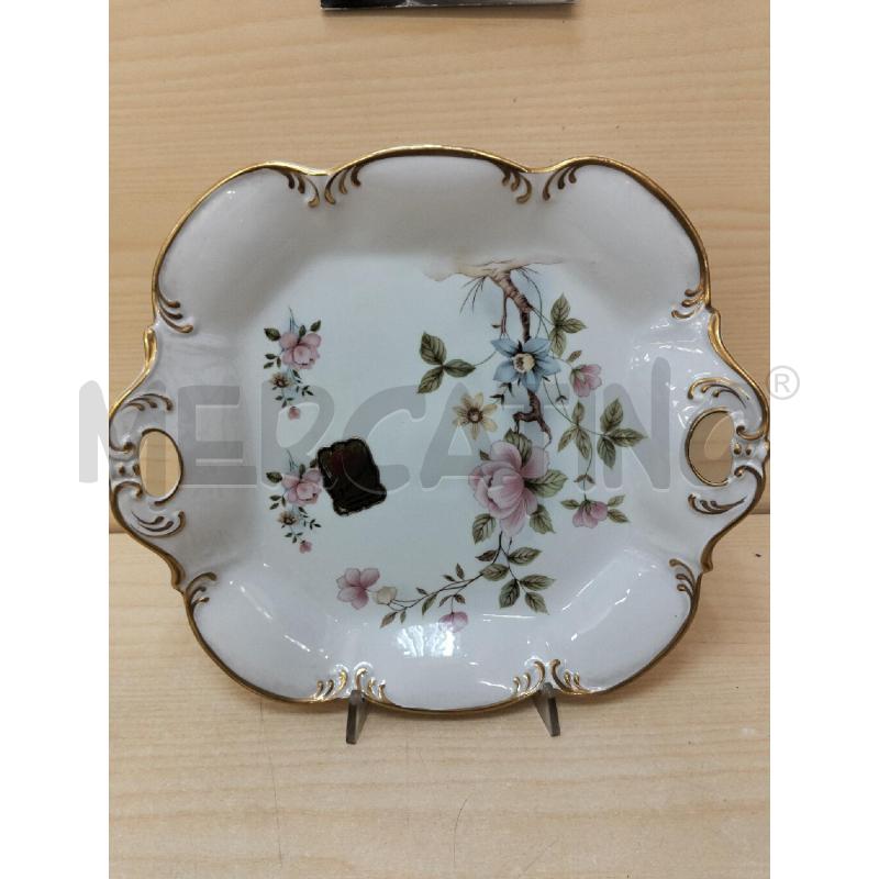 VASSOIO GRANDE PORCELLANA LIMOGES FIORI  | Mercatino dell'Usato Roma portonaccio 1