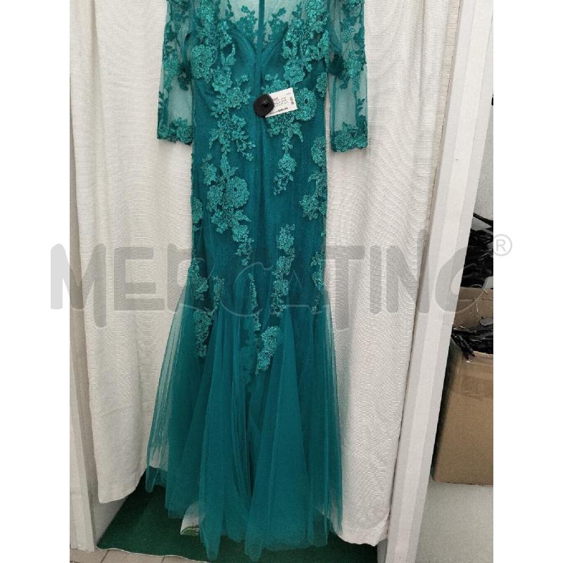 VESTITO DONNA MARFIL CELESTE CN FIORI  | Mercatino dell'Usato Roma portonaccio 4