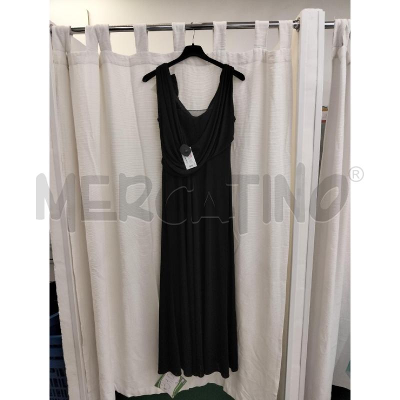 VESTITO DONNA RENATO NERO CN BIANCHE | Mercatino dell'Usato Roma portonaccio 3