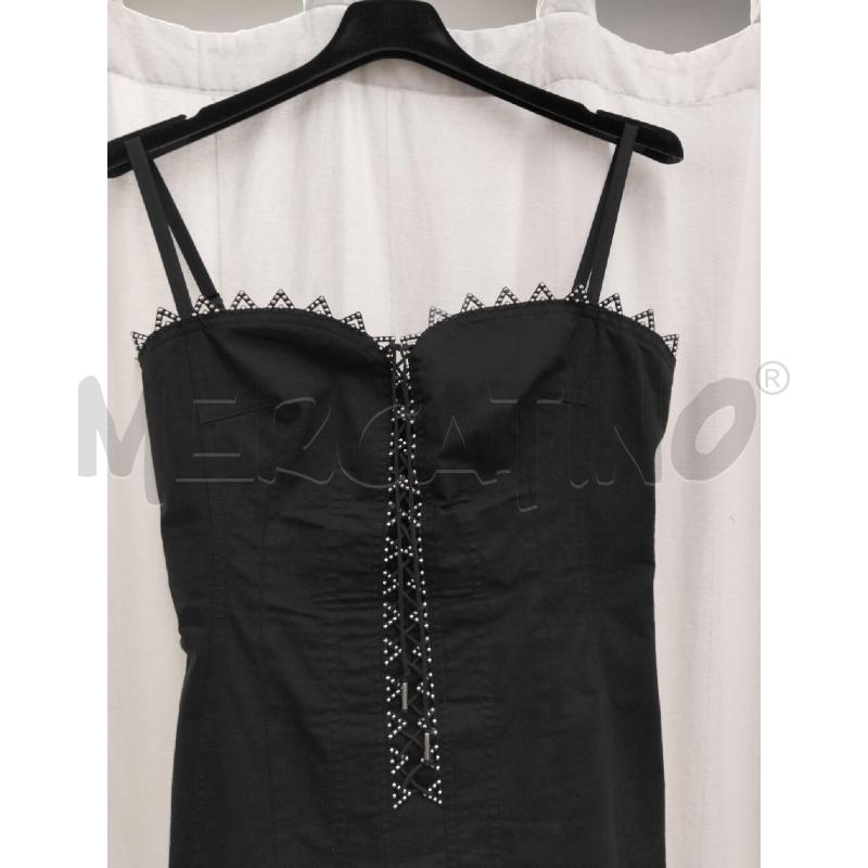VESTITO DONNA ROCCO BAROCCO NERO CN BORCHIETTE ARGENTATE  | Mercatino dell'Usato Roma portonaccio 2
