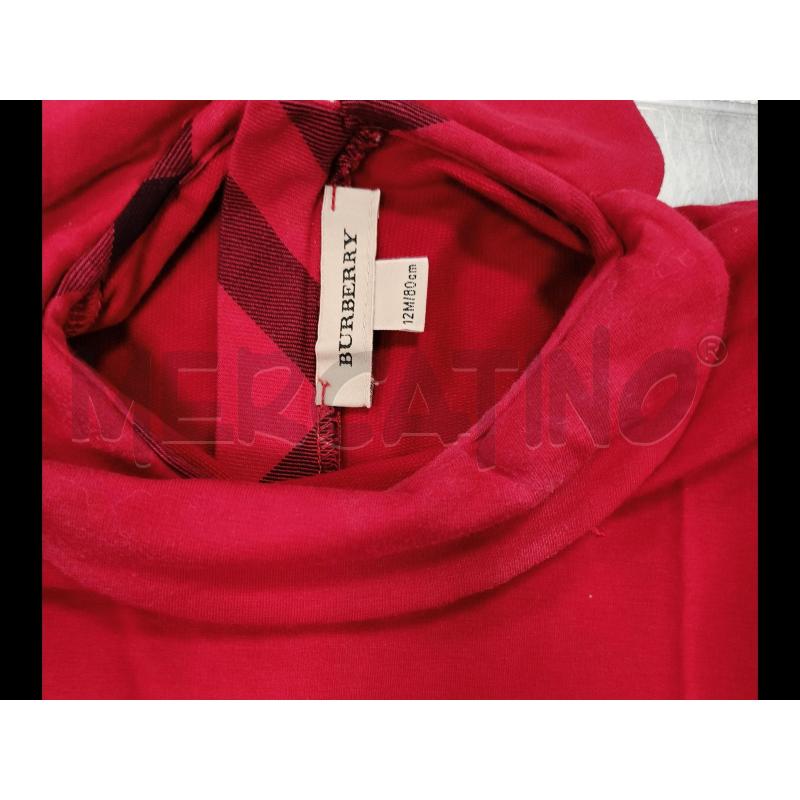 ABITO BAMBINO BURBERRY ROSSO | Mercatino dell'Usato Roma tiburtina 2