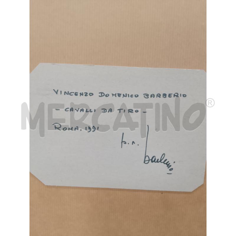ACQUERELLO CAVALLI BARBERIO  | Mercatino dell'Usato Roma tiburtina 4