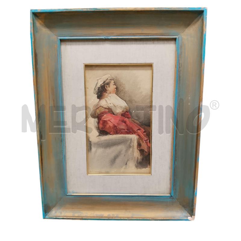 ACQUERELLO FRANCESE VINTAGE  | Mercatino dell'Usato Roma tiburtina 1