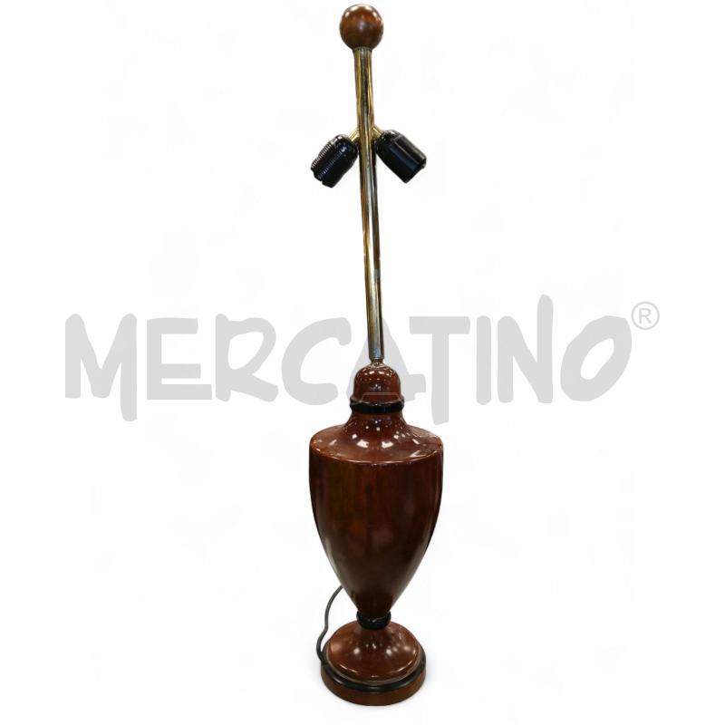 BASE  LAMPADA LEGNO OTTONE  | Mercatino dell'Usato Roma tiburtina 1