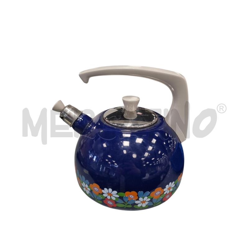 BOLLITORE VINTAGE SMALTATO BLU | Mercatino dell'Usato Roma tiburtina 1